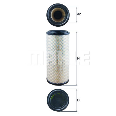 Filtro de ar MAHLE ORIGINAL LX 2959