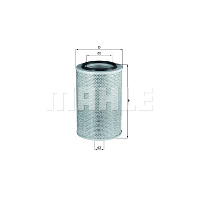Filtro de ar MAHLE ORIGINAL LX 345