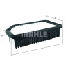 Filtro de ar MAHLE ORIGINAL LX 4083