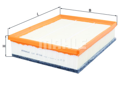 Filtro de ar MAHLE ORIGINAL LX 4154