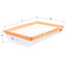 Filtro de ar MAHLE ORIGINAL LX 4333