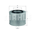 Filtro de ar MAHLE ORIGINAL LX 441