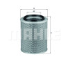 Filtro de ar MAHLE ORIGINAL LX 498