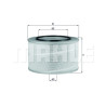 Filtro de ar MAHLE ORIGINAL LX 507