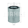 Filtro de ar MAHLE ORIGINAL LX 562