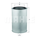 Filtro de ar MAHLE ORIGINAL LX 626