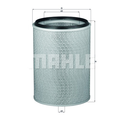 Filtro de ar MAHLE ORIGINAL LX 797