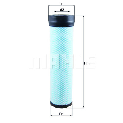 Filtro de ar suplementar MAHLE ORIGINAL LXS 256