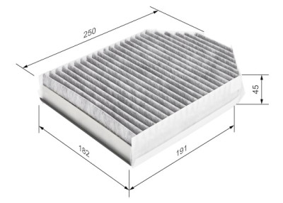 Filtro de ar de cabine BOSCH 1 987 435 509