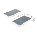 Filtro de ar de cabine BOSCH 1 987 435 585