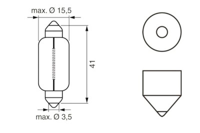 Pacote de lâmpadas incandescentes BOSCH 1 987 302 540
