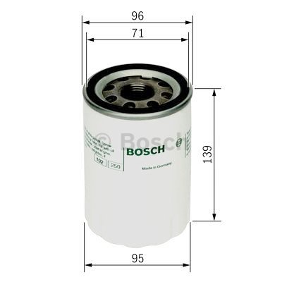 Filtro de óleo BOSCH 0 986 452 046