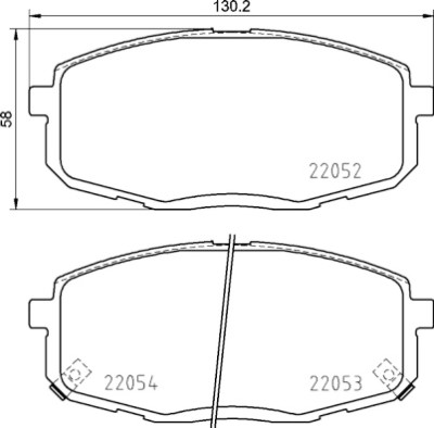 Jogo de 4 pastilhas de freio BREMBO P 30 099