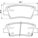 Conjunto de 4 pastilhas de freio BREMBO P 30 103