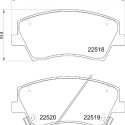 Jogo de 4 pastilhas de freio BREMBO P 30 107