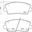Jogo de 4 pastilhas de freio BREMBO P 30 108