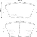 Jogo de 4 pastilhas de freio BREMBO P 30 109