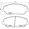 Jogo de 4 pastilhas de freio BREMBO P 30 110