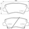 Conjunto de 4 pastilhas de freio BREMBO P 30 111