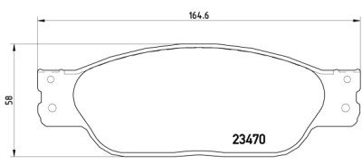 Jogo de 4 pastilhas de freio BREMBO P 36 016