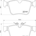 Jogo de 4 pastilhas de freio BREMBO P 36 037