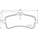 Jogo de 4 pastilhas de freio BREMBO P 50 131