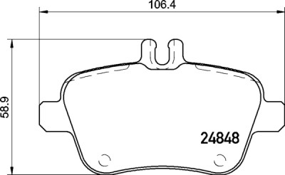 Jogo de 4 pastilhas de freio BREMBO P 50 135