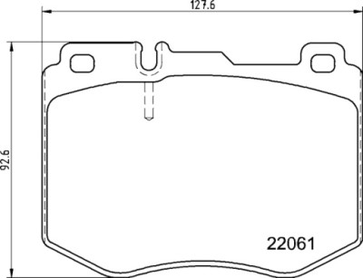 Jogo de 4 pastilhas de freio BREMBO P 50 145