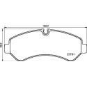 Jogo de 4 pastilhas de freio BREMBO P 50 150