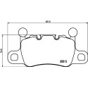 Jogo de 4 pastilhas de freio BREMBO P 65 038