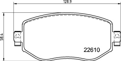 Jogo de 4 pastilhas de freio BREMBO P 68 068