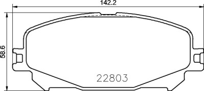 Jogo de 4 pastilhas de freio BREMBO P 68 071