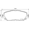 Jogo de 4 pastilhas de freio BREMBO P 83 172