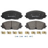 Jogo de 4 pastilhas de freio BREMBO P 85 176
