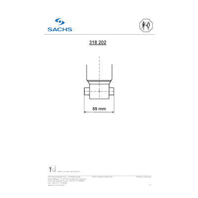 Amortecedor SACHS 318 202