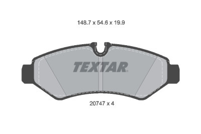 Pastilhas de freio TEXTAR 2074701