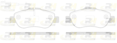 Conjunto de 4 pastilhas de freio ROADHOUSE 21100.02