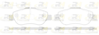 Conjunto de 4 pastilhas de freio ROADHOUSE 21100.12