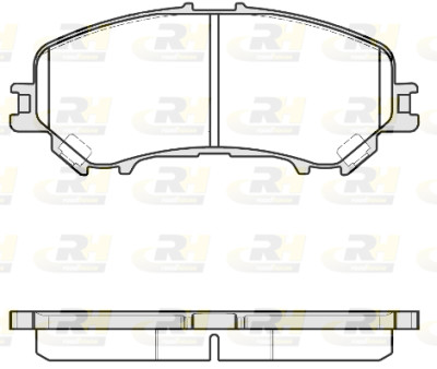 Conjunto de 4 pastilhas de freio ROADHOUSE 21318.22