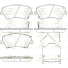 Conjunto de 4 pastilhas de freio ROADHOUSE 21412.04