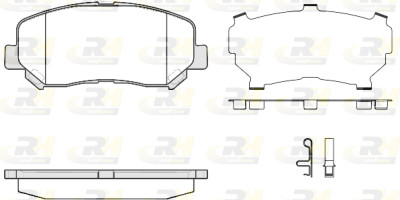 Conjunto de 4 pastilhas de freio ROADHOUSE 21513.24