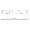 Conjunto de 4 pastilhas de freio ROADHOUSE 21612.04