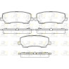 Conjunto de 4 pastilhas de freio ROADHOUSE 21621.15