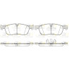Conjunto de 4 pastilhas de freio ROADHOUSE 21633.10