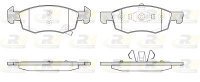 Conjunto de 4 pastilhas de freio ROADHOUSE 21634.02