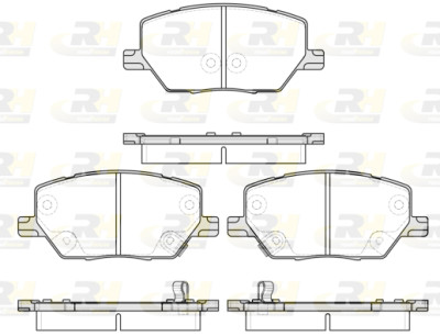 Conjunto de 4 pastilhas de freio ROADHOUSE 21640.02