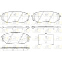 Conjunto de 4 pastilhas de freio ROADHOUSE 21661.02