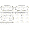 Conjunto de 4 pastilhas de freio ROADHOUSE 21661.02