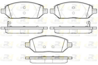 Conjunto de 4 pastilhas de freio ROADHOUSE 21674.02