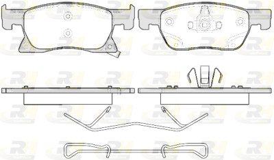 Conjunto de 4 pastilhas de freio ROADHOUSE 21681.02